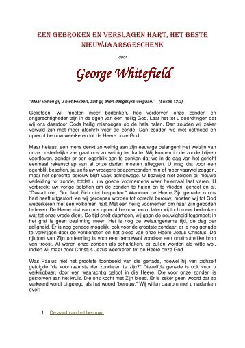 George Whitefield - De woeste weg