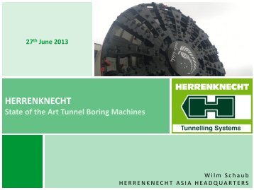 HERRENKNECHT state of the art tunnel boring ... - Holcim Singapore