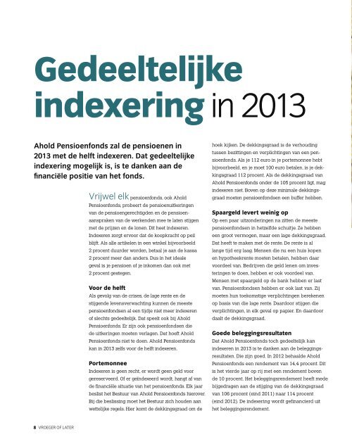 Maart 2013 - Ahold Pensioenfonds