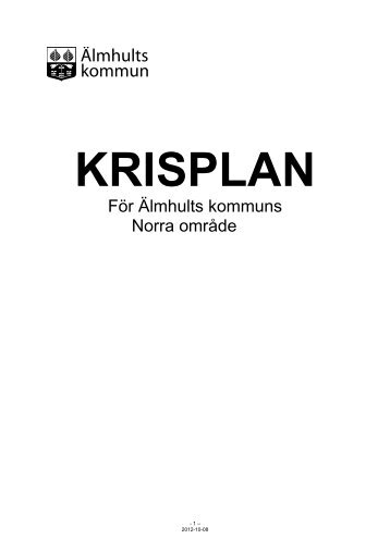 KRISPLAN Norra områdets skolor.pdf - Älmhults kommun