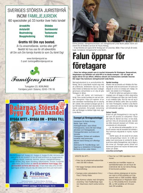 Tidningen nyinflyttad (pdf 6,5 MB) - Falu Kommun
