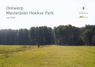 Ontwerp Masterplan Hoekse Park - Stadsregio Rotterdam