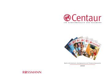 Kundenmagazin CENTAUR - Journal International Verlags