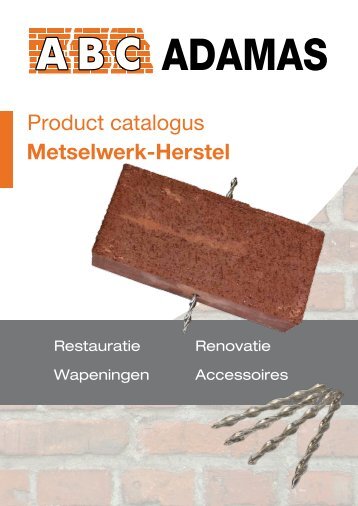 Product catalogus Metselwerk-Herstel - abc adamas