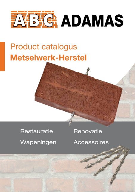 Product catalogus Metselwerk-Herstel - abc adamas