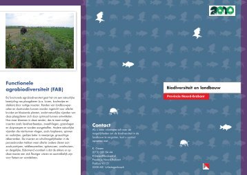 Contact Functionele agrobiodiversiteit (FAB) - Biodiversiteit in Brabant