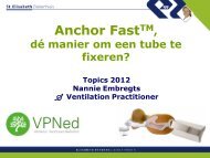 Tube fixatie - Topics in Intensive Care