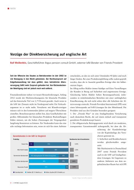 Betriebsrente: Zeit für Änderungen - Portfolio International