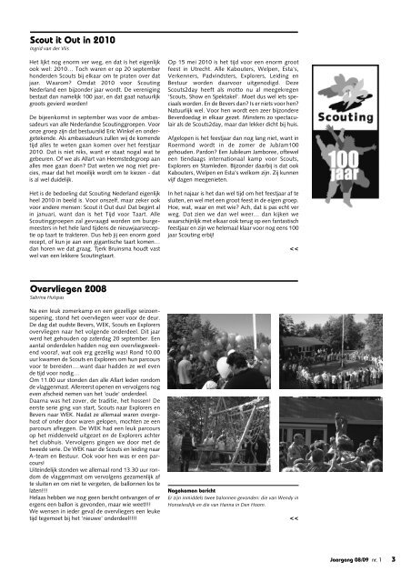 nummer 1, oktober 2008 - Scouting Allart van Heemstede ...