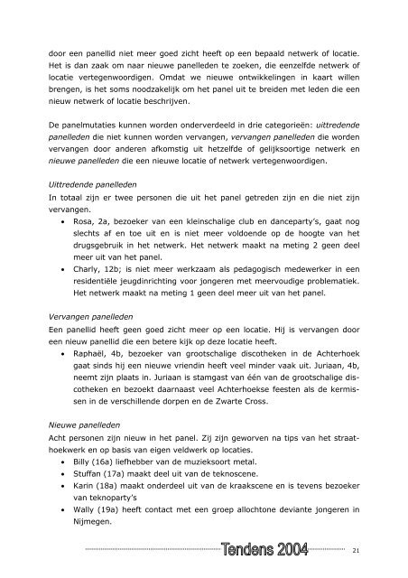 Volledig rapport Tendens - IrisZorg