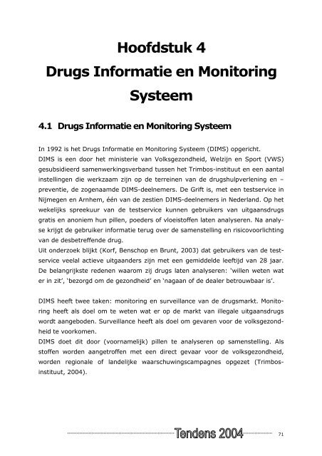 Volledig rapport Tendens - IrisZorg