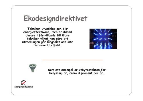Peter Karlssons presentation om belysning