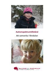 Autismspektrumtillstånd Att samverka i förskolan