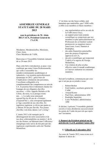 Télécharger le compte-rendu de l'assemblée générale du 28 ... - AIM