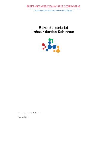 Rekenkamerbrief Inhuur derden Schinnen - Rekenkamers Parkstad ...
