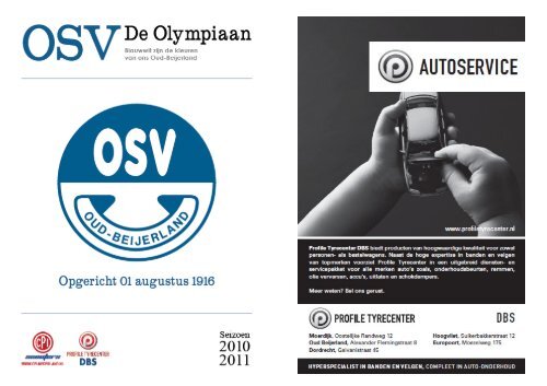 Negenendertigste weekbrief OSV Oud-Beijerland (2010-2011)