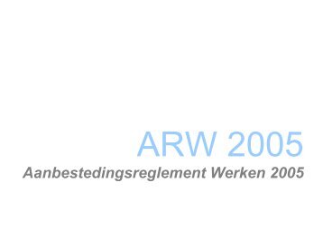 [PDF] ARW 2005 Versie Sdu - Stabu