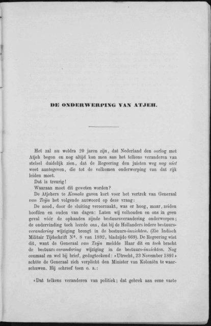 De onderwerping van Atjeh - Acehbooks.org