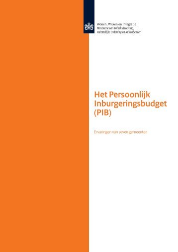 Het Persoonlijk Inburgeringsbudget (PIB) - Abonneren