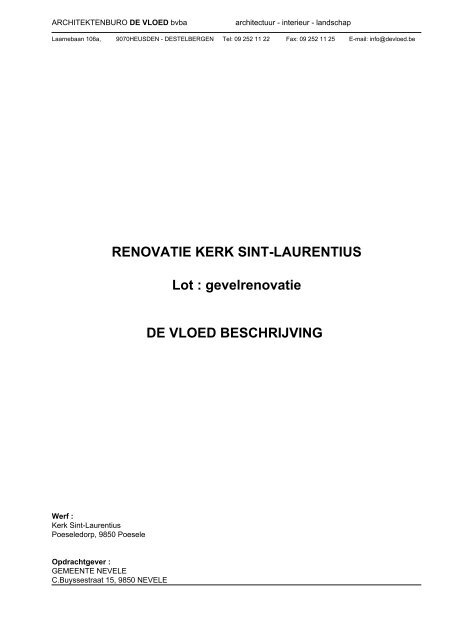 beschrijving architectuur - Gemeente Nevele