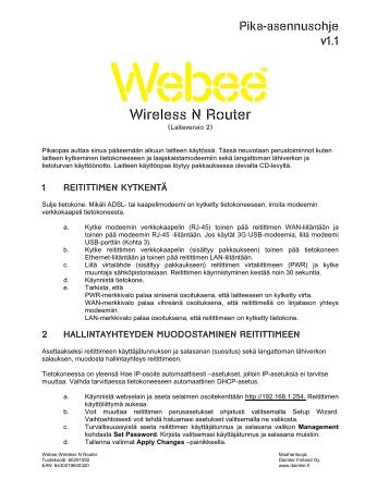 Webee N Router - QSG for printing_v1.1.pdf - Daimler Finland