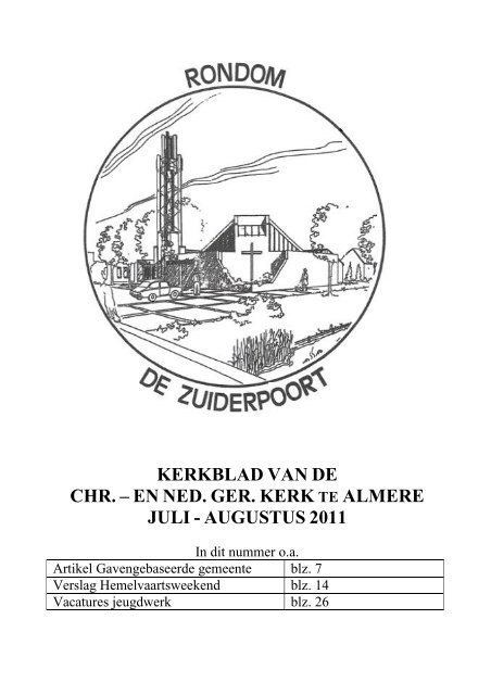 kerkblad van de chr. – en ned. ger. kerk te almere ... - De Zuiderpoort
