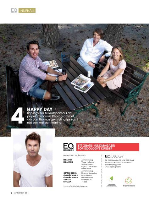 eq magazine september - Eqology