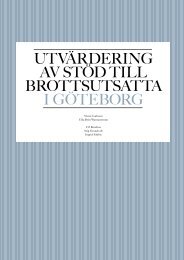 utvärdering av stöd till brottsutsatta i göteborg - Tryggare ...