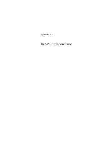 Appendix B-2 - I&AP Correspondence - ERM