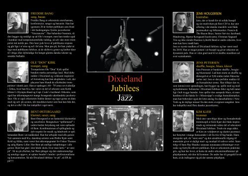 Dixieland Jubilees, Brochure, Dansk 2011