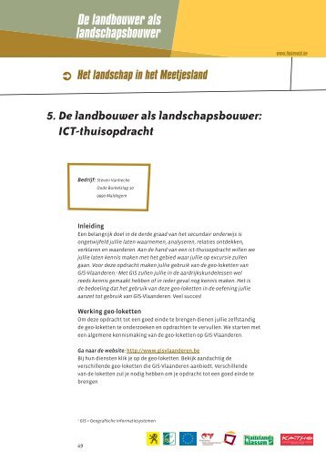 ICT-opdracht Geo-Vlaanderen - linkeveld