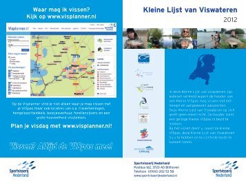 Kleine Lijst van Viswateren - Sportvisserij Nederland