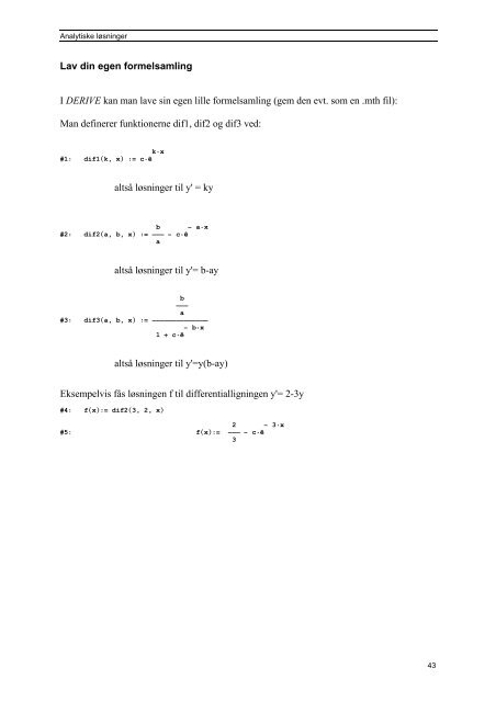 Differentialligninger - Matematik og naturfag i verdensklasse