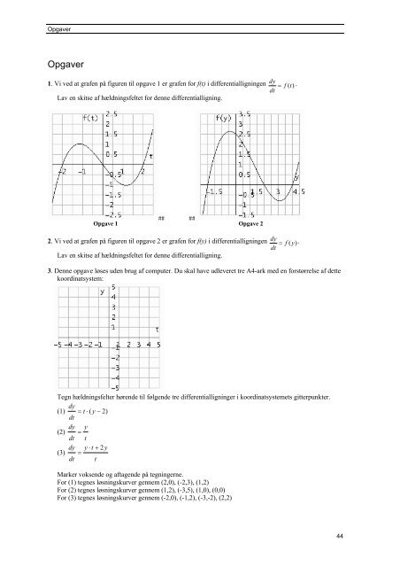 Differentialligninger - Matematik og naturfag i verdensklasse