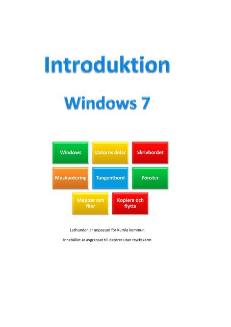 Windows 7 introduktion - Kumla kommun