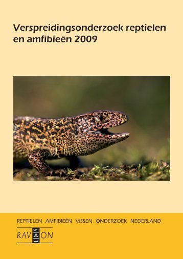 Verspreidingsonderzoek reptielen en amfibieën 2009