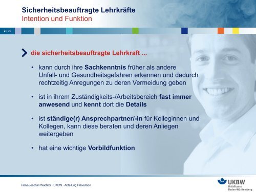 Ist die sicherheitsbeauftragte Lehrkraft