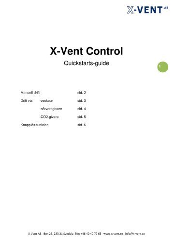 X-Vent Control