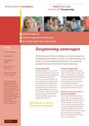 Zorgtoeslag aanvragen