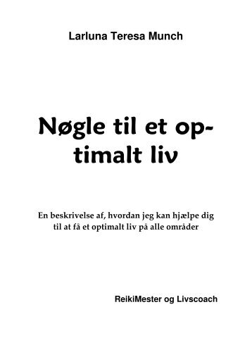 Nøgle til et optimalt liv