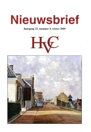 Nieuwsbrief 2009-04 - Historische Vereniging Capelle aan den IJssel