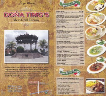 f,x%s $*\ - Dona Timo's restaurant