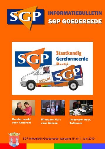 SGP Infobulletin (pdf) - SGP Goedereede