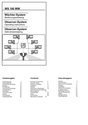 WS 180 WW Wächter-System Observer-System ... - Jungiberica.net