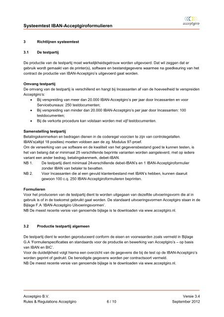 Richtlijnen systeemtest - Drukkerij SK