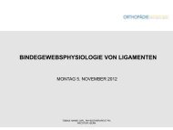 BINDEGEWEBSPHYSIOLOGIE VON LIGAMENTEN