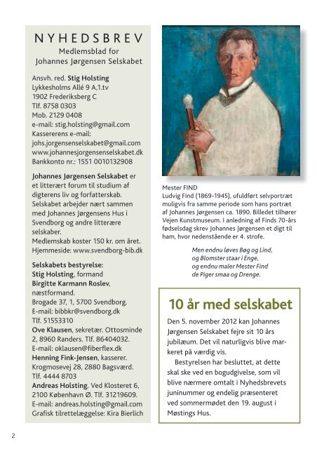 Nr. 1 - Marts 2012 - Johannes Jørgensen Selskabet