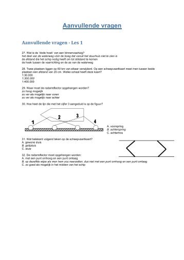 Stuurbrevet - Aanvullende vragen 2011 11