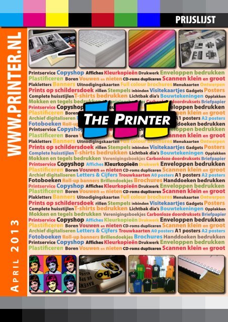 Prijslijst - The Printer