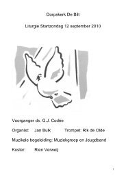 Liturgie startzondag 2010.pdf - Dorpskerk De Bilt